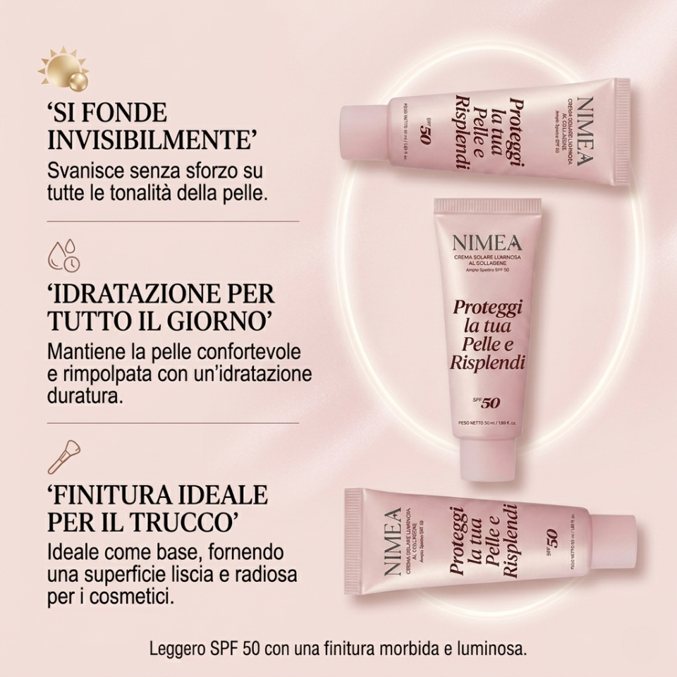 Crema solare al collagene Nimea™